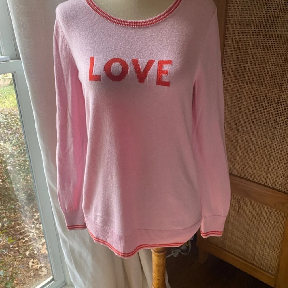 Pink Old Navy  Valentine Love Crew  Sweater ❤️ Small. - Picture 3 of 5